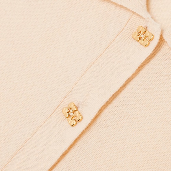 Ganni Button-embellished merino wool and cashmere-blend vest - Picture 4 of 4